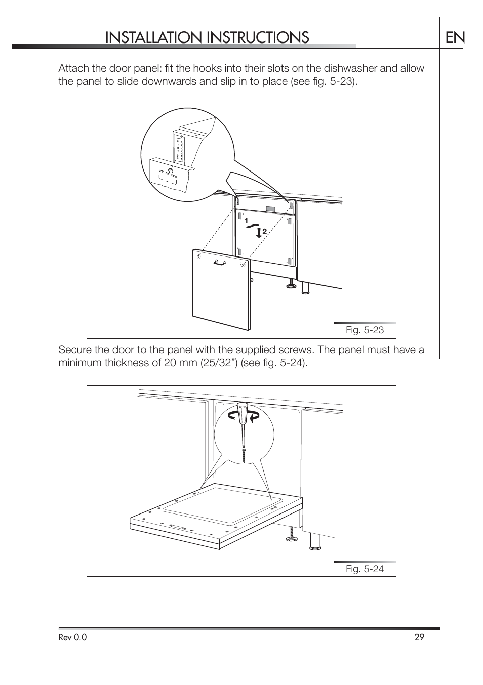 Installation instructions en | Smeg PLA8743X User Manual | Page 92 / 102