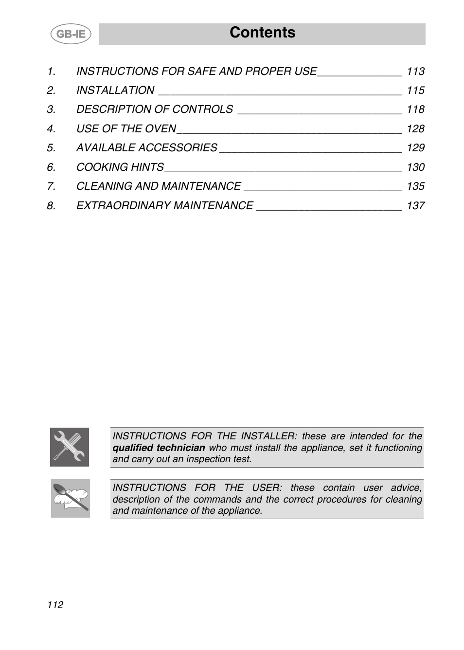 Smeg KE250X User Manual | 27 pages