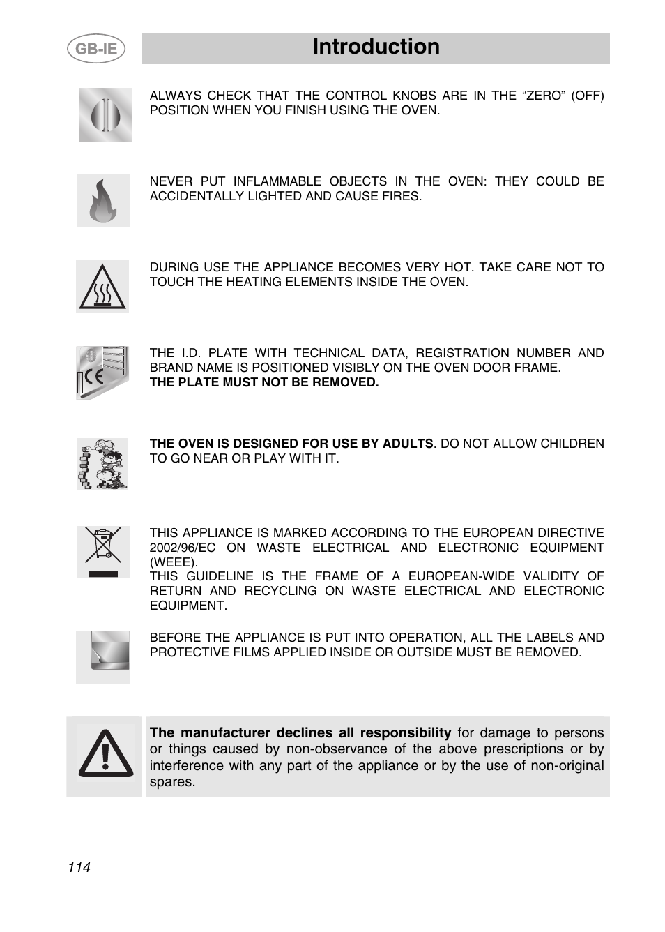 Introduction | Smeg KE250X User Manual | Page 3 / 27