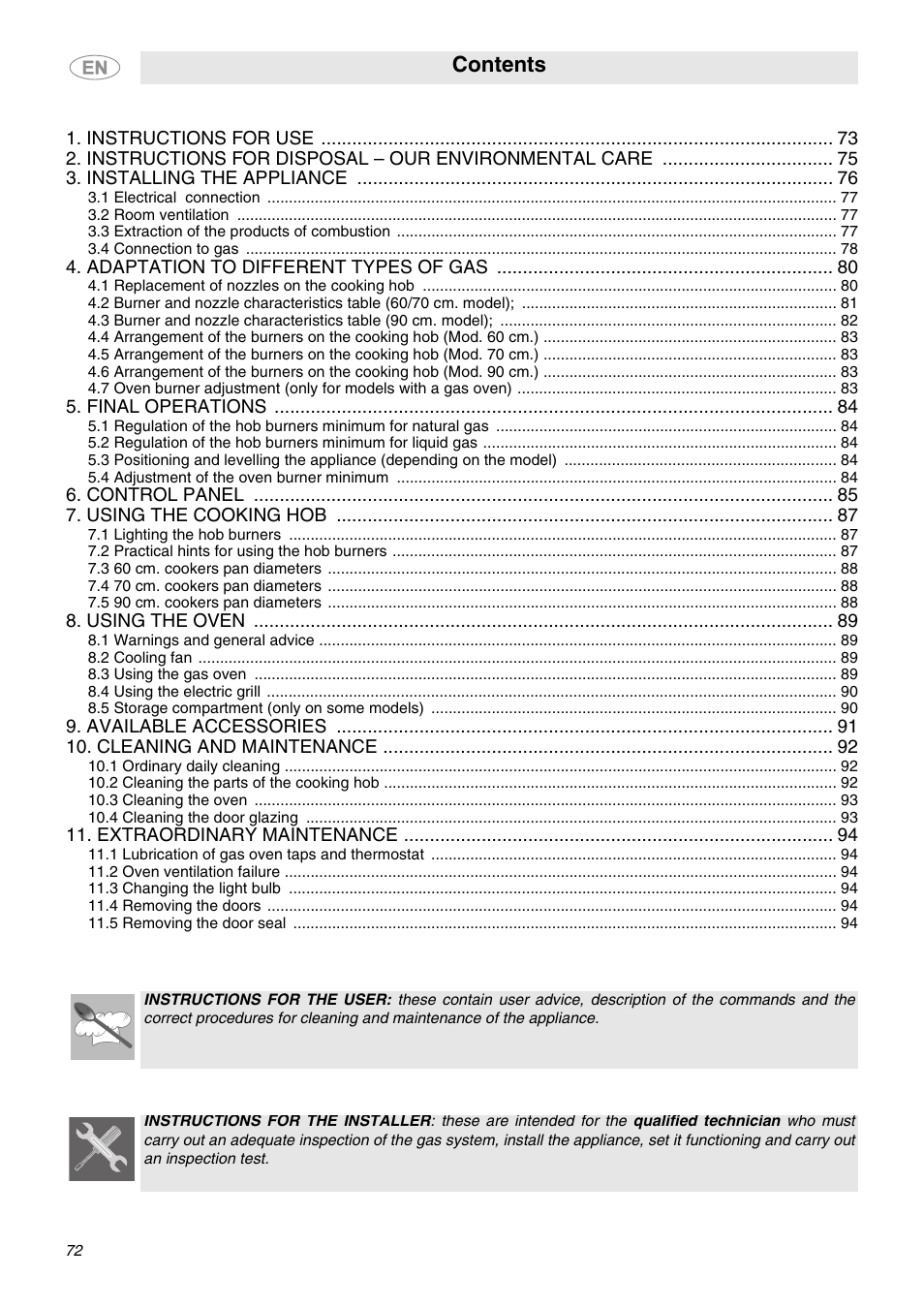 Smeg C6GVXI User Manual | 23 pages