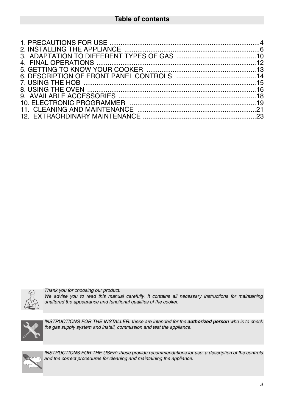 Smeg C9GMXA User Manual | 22 pages