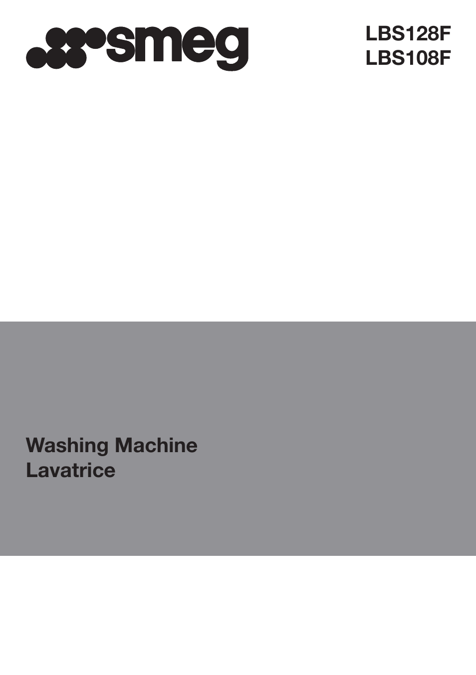 Smeg LAVATRICE LBS108F User Manual | 12 pages