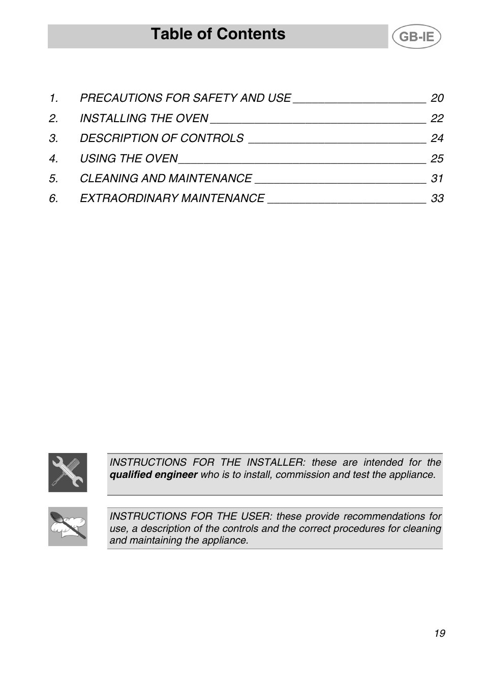 Smeg ALFA41XEN User Manual | 16 pages