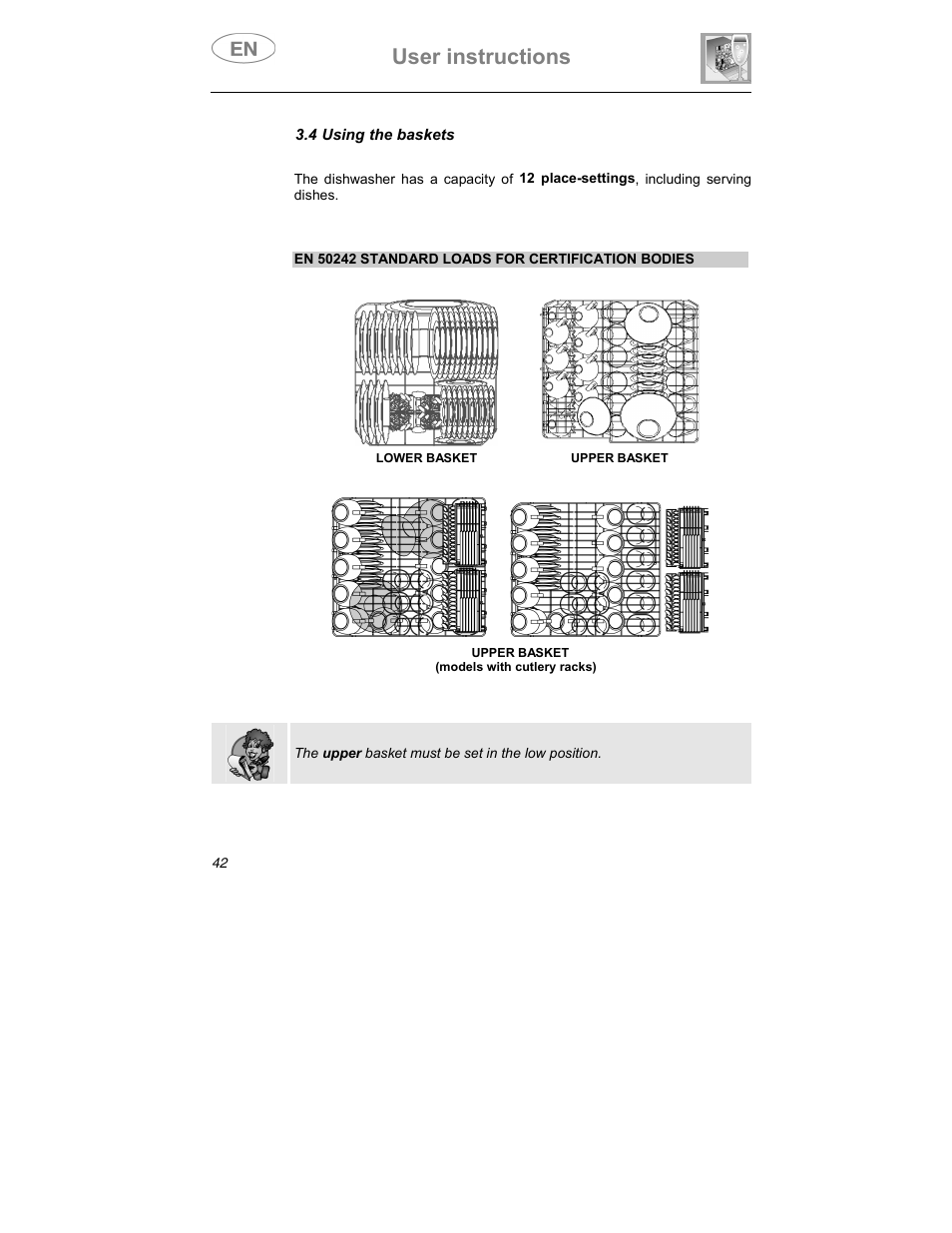 User instructions | Smeg SDCY66X1 User Manual | Page 25 / 34