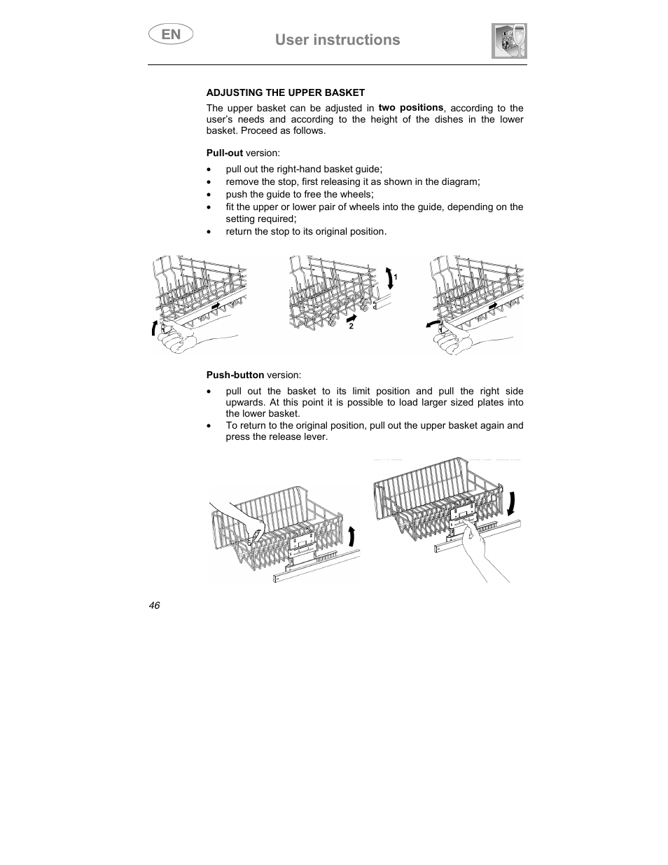 User instructions | Smeg SDCY66X1 User Manual | Page 29 / 34