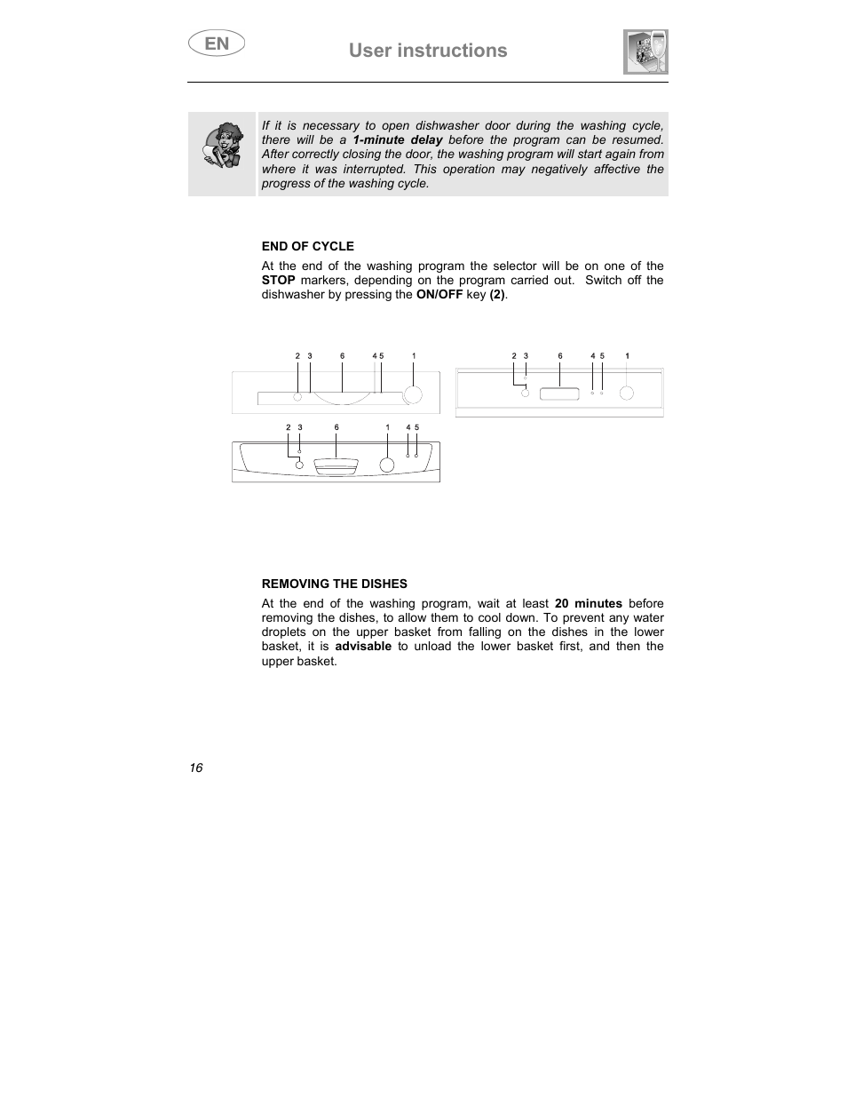 User instructions | Smeg SDCY66X1 User Manual | Page 7 / 34