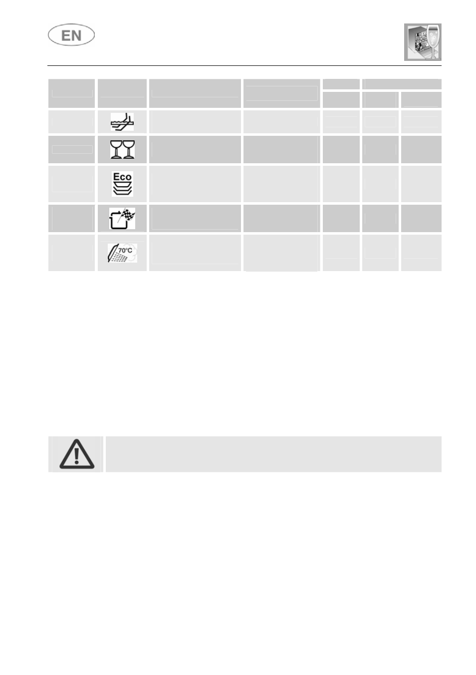 User instructions, Only run the soak program with half loads | Smeg PL4107NE1 User Manual | Page 11 / 35