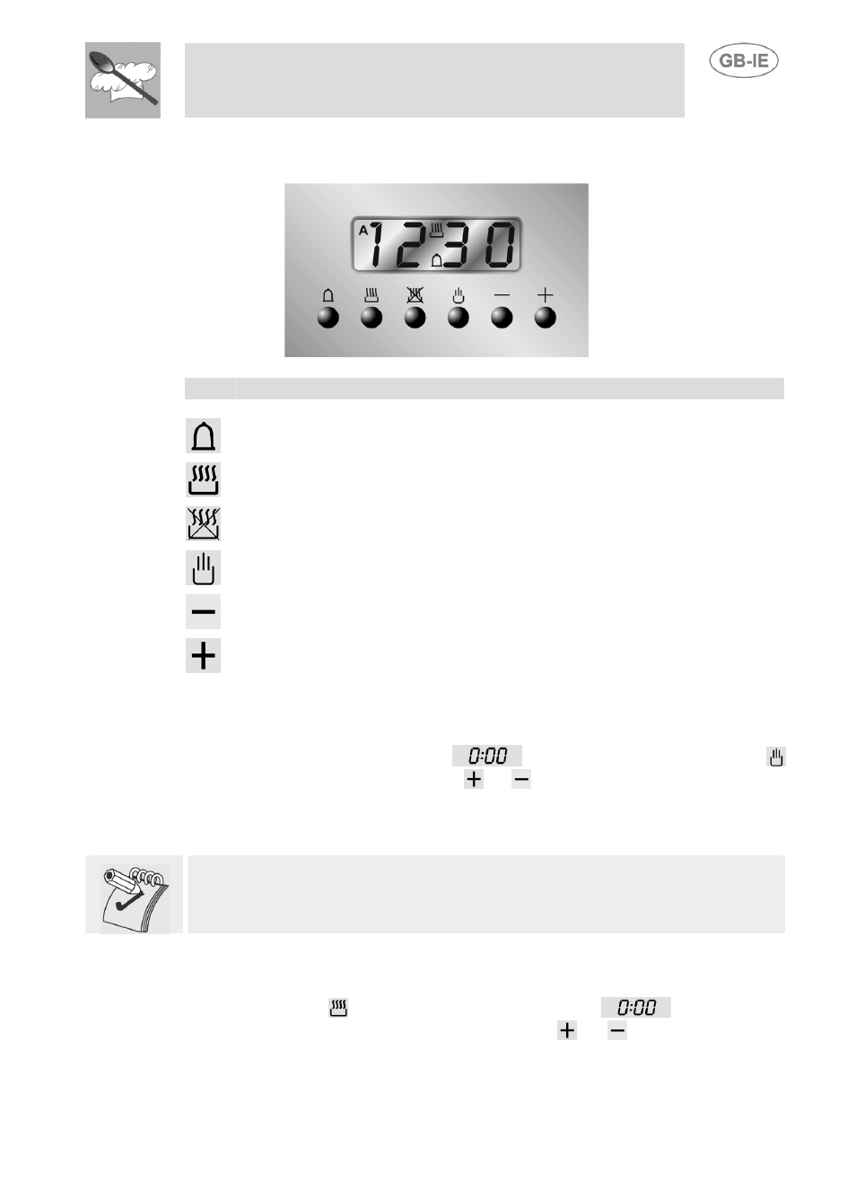 Electronic programmer, Clock adjustment, Semiautomatic cooking | Instructions for the user, 2 electronic programmer | Smeg SE598X-5 User Manual | Page 10 / 23