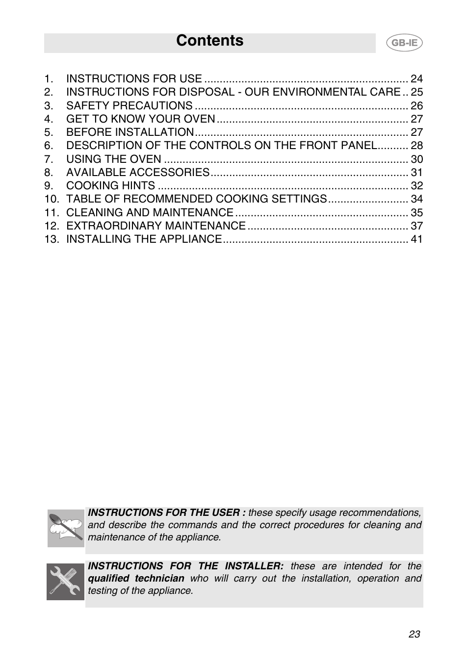 Smeg SC321N User Manual | 20 pages