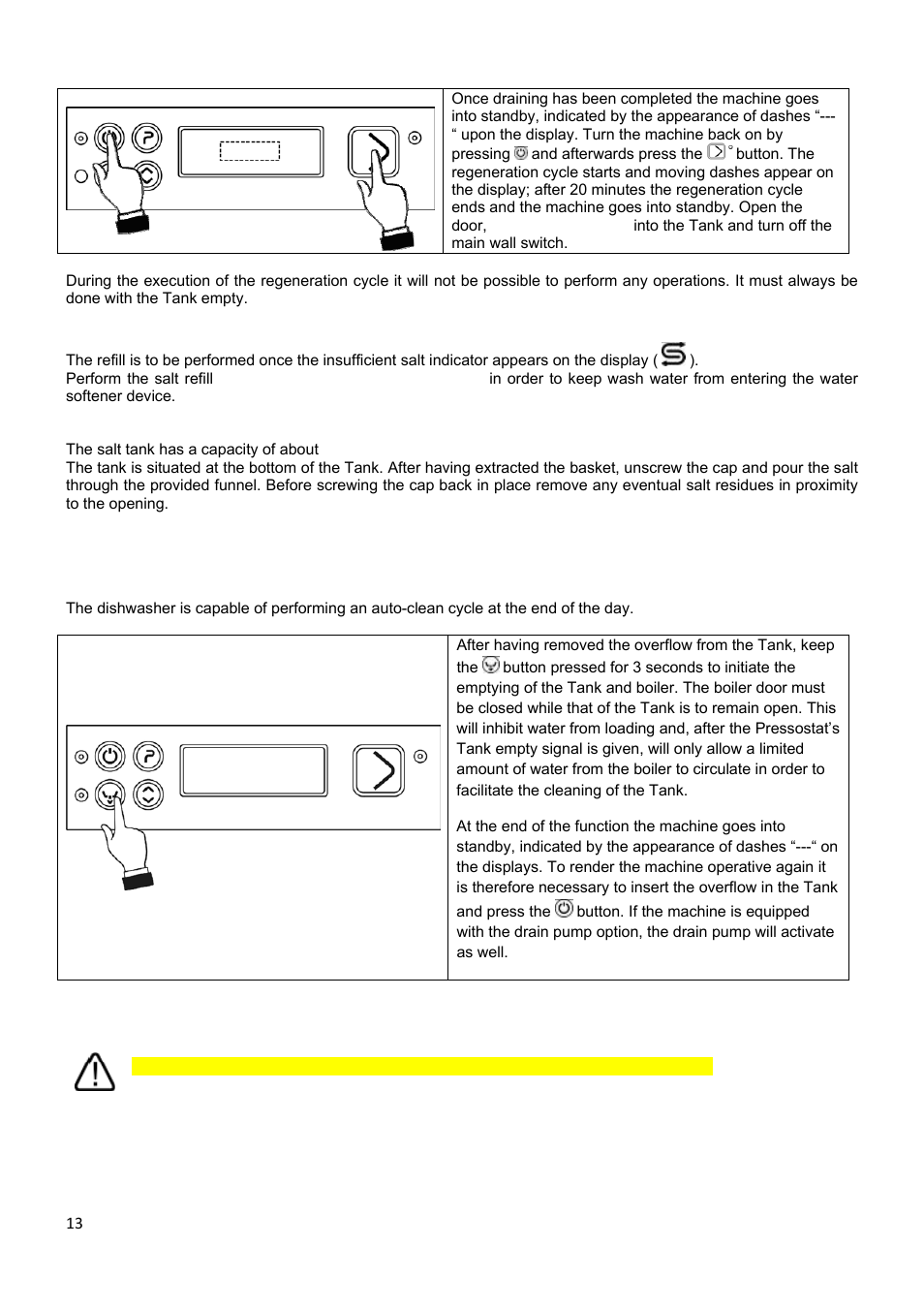 5 total drainage at the end of the day | Smeg CW400RSD User Manual | Page 14 / 33