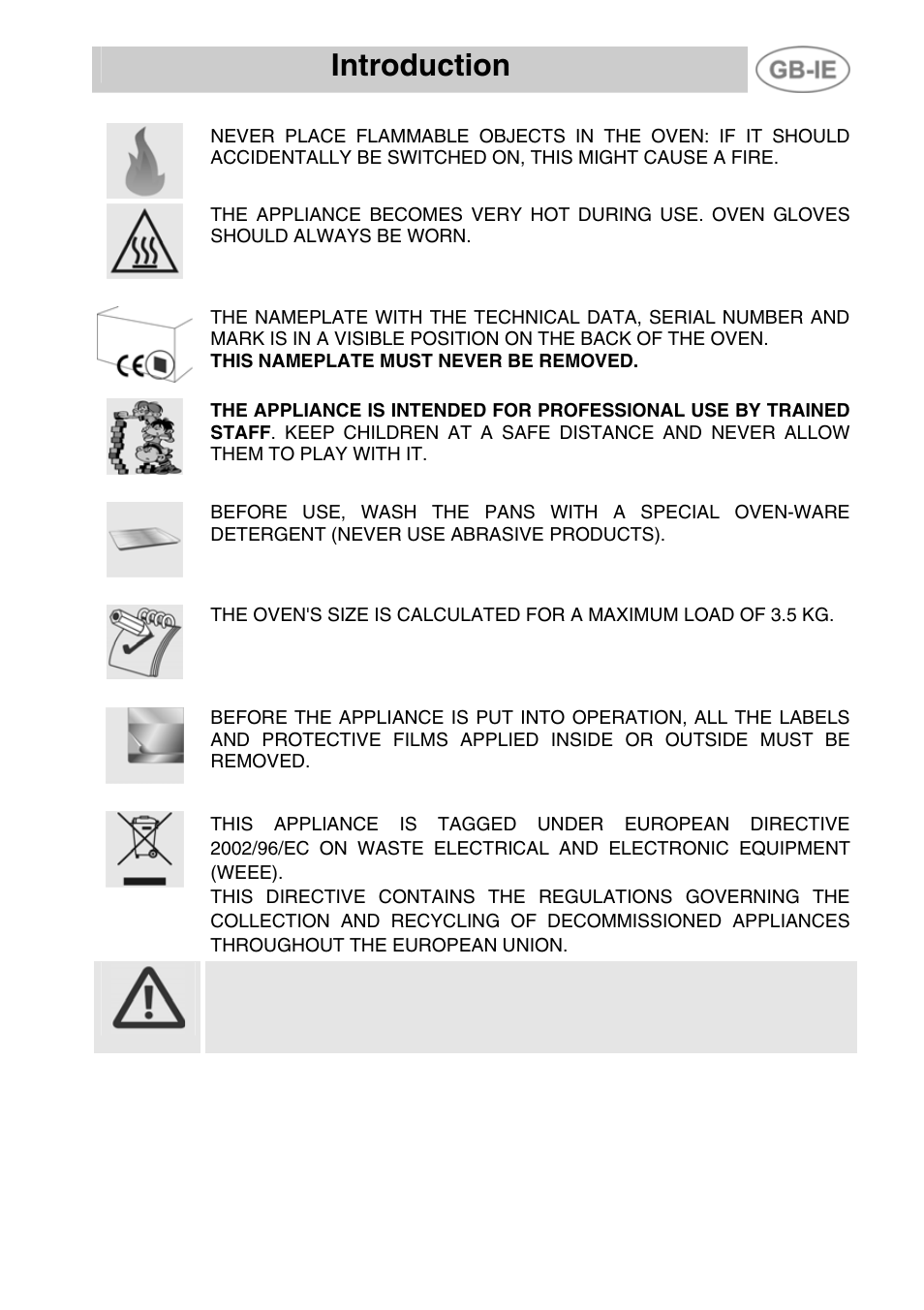 Introduction | Smeg ALFA41VEK User Manual | Page 3 / 18