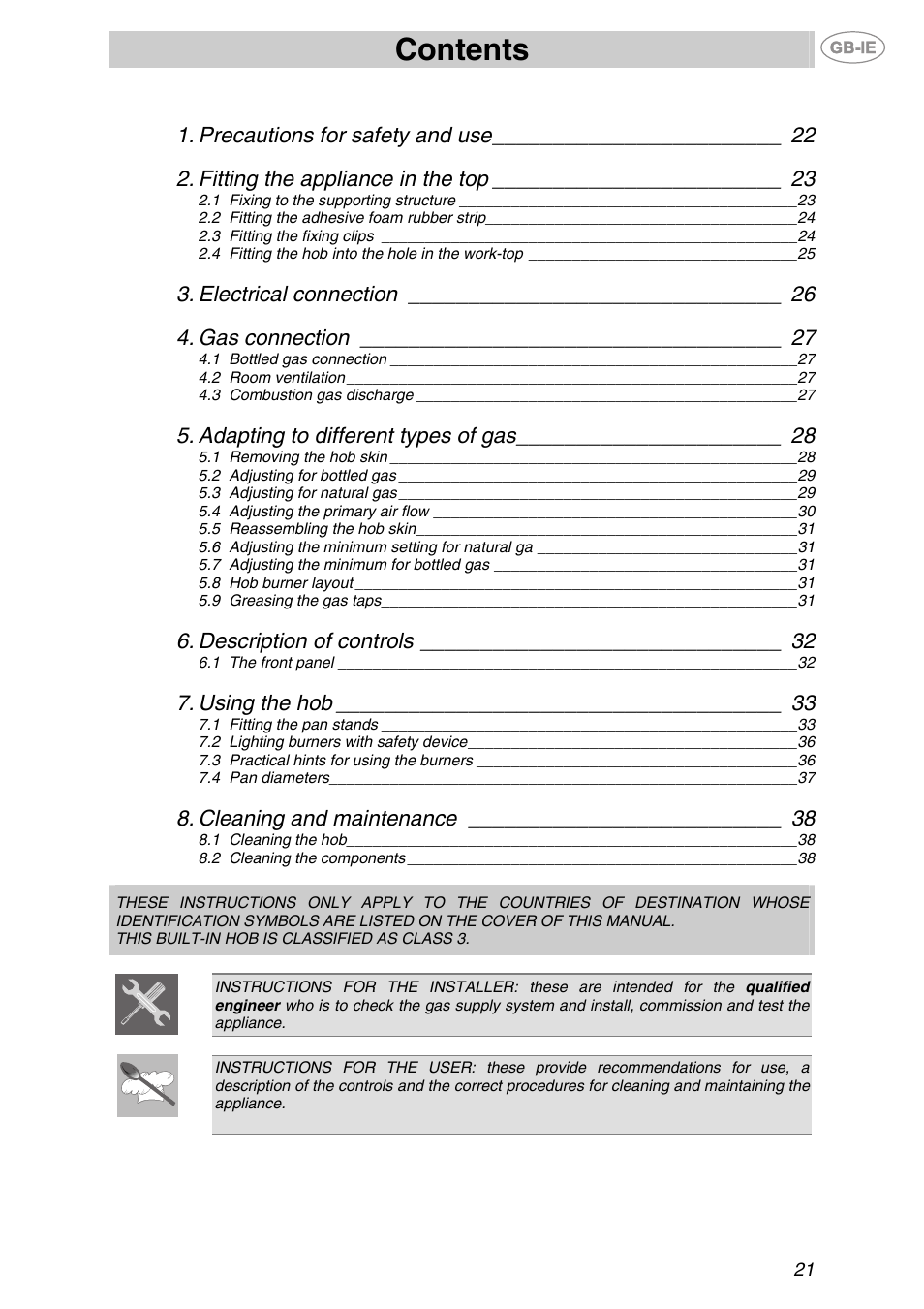 Smeg PVA750D User Manual | 18 pages