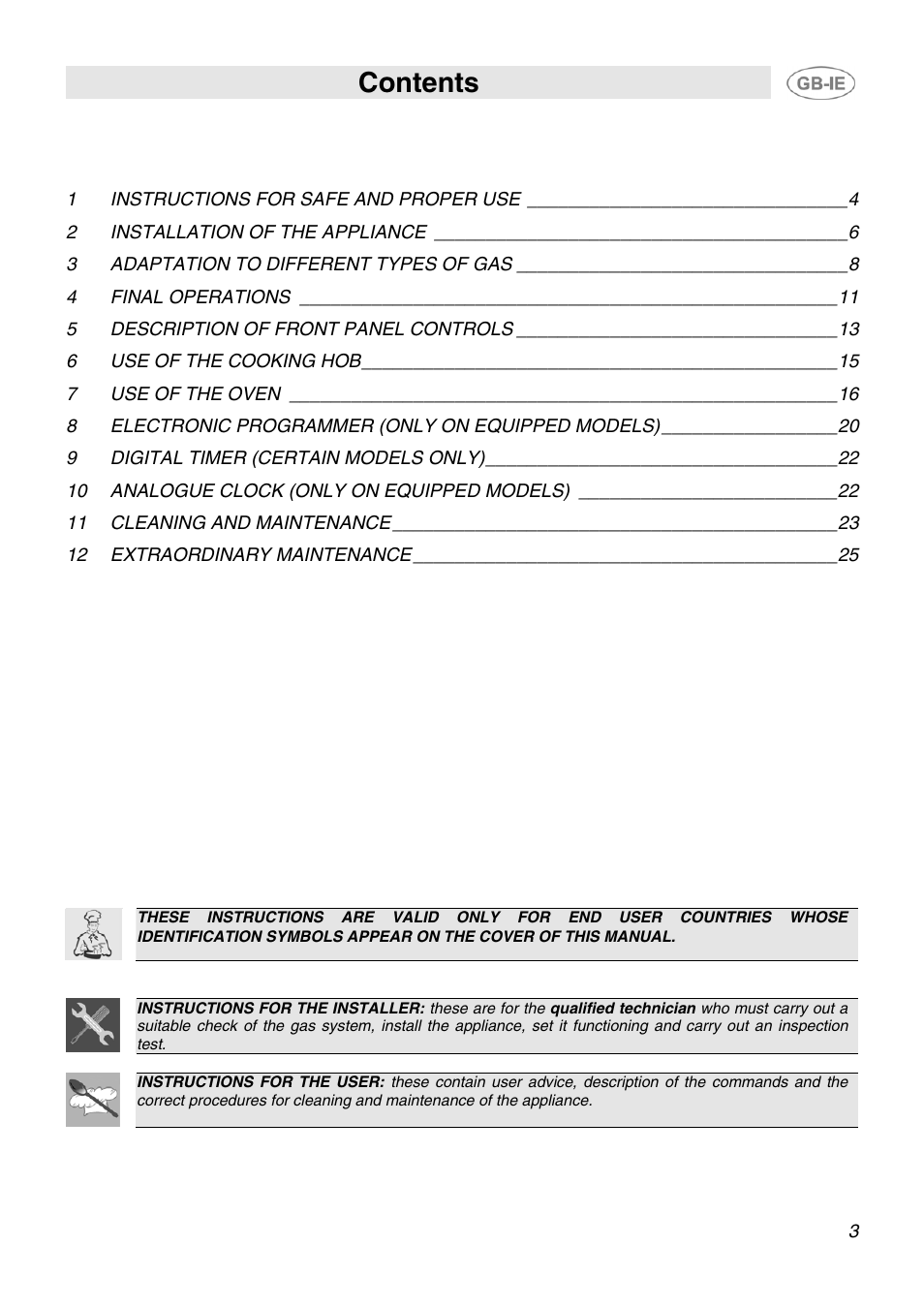 Smeg SCB80GX User Manual | 24 pages