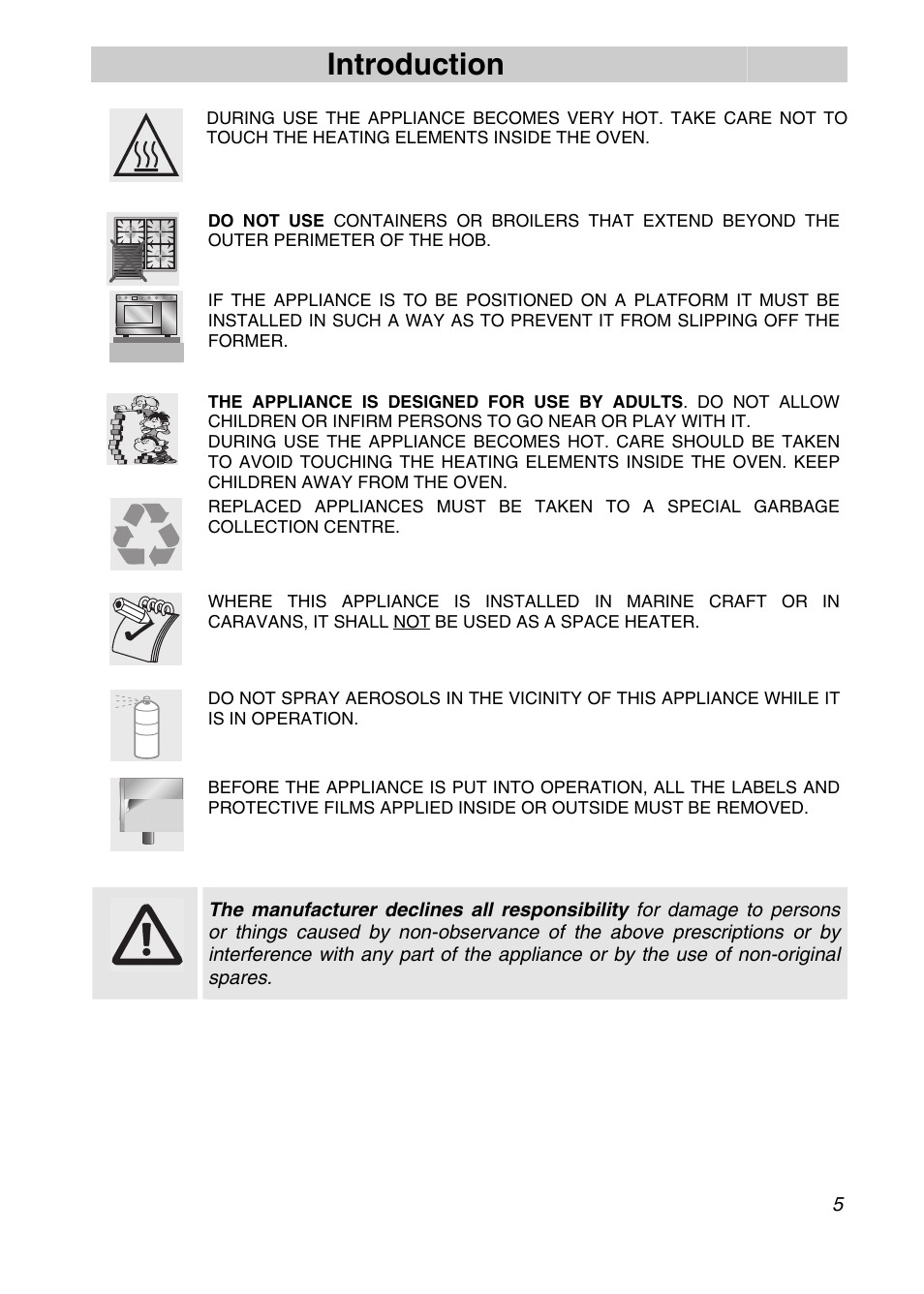 Introduction | Smeg SA9065XS User Manual | Page 3 / 36