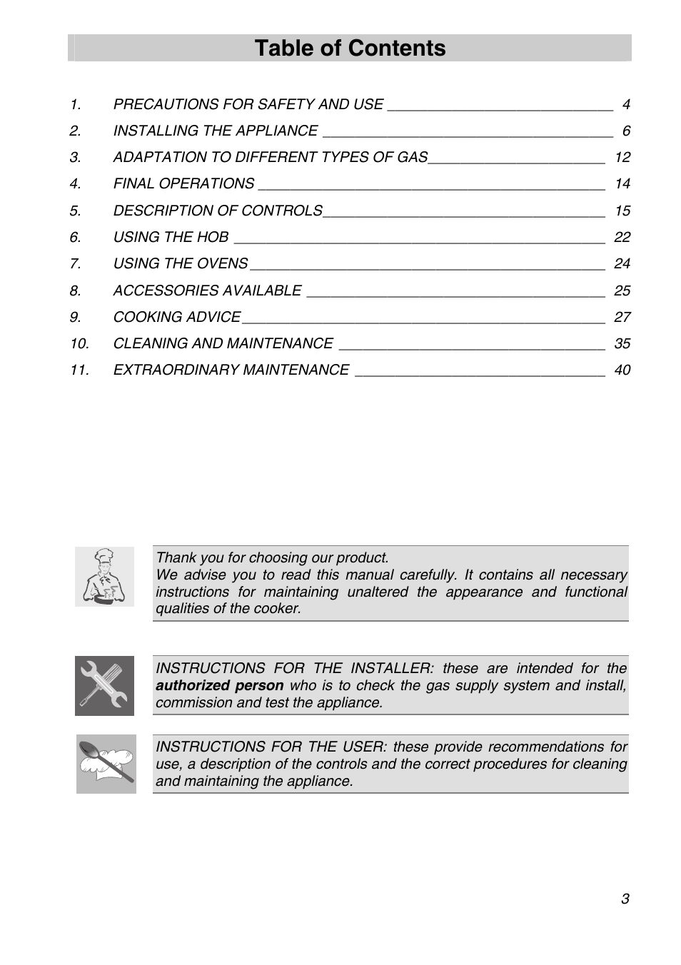 Smeg A31X-6 User Manual | 40 pages