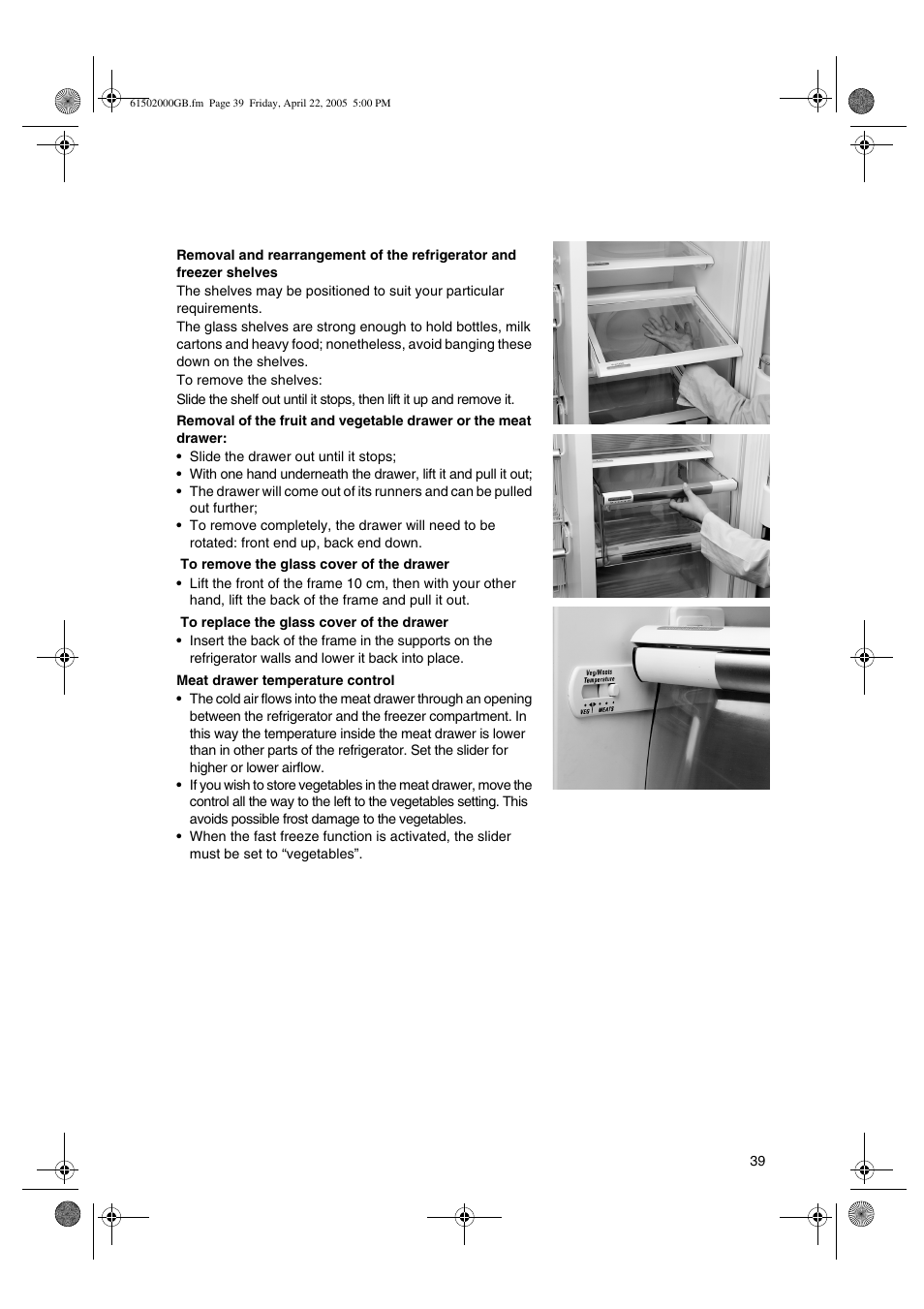 Smeg American Style Fridge Freezer FA550X User Manual | Page 12 / 37