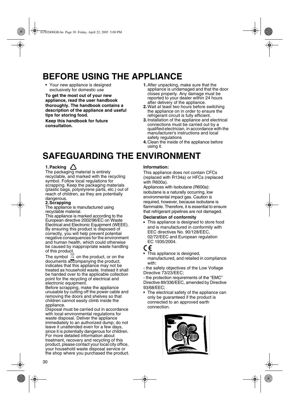 Smeg American Style Fridge Freezer FA550X User Manual | Page 3 / 37