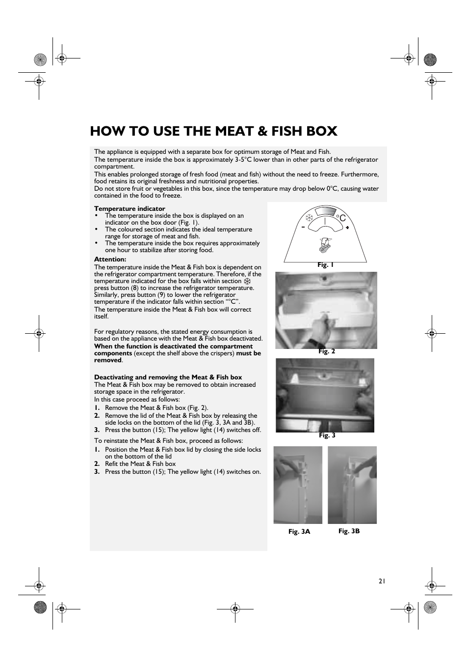 How to use the meat & fish box | Smeg CR328APZD User Manual | Page 6 / 15