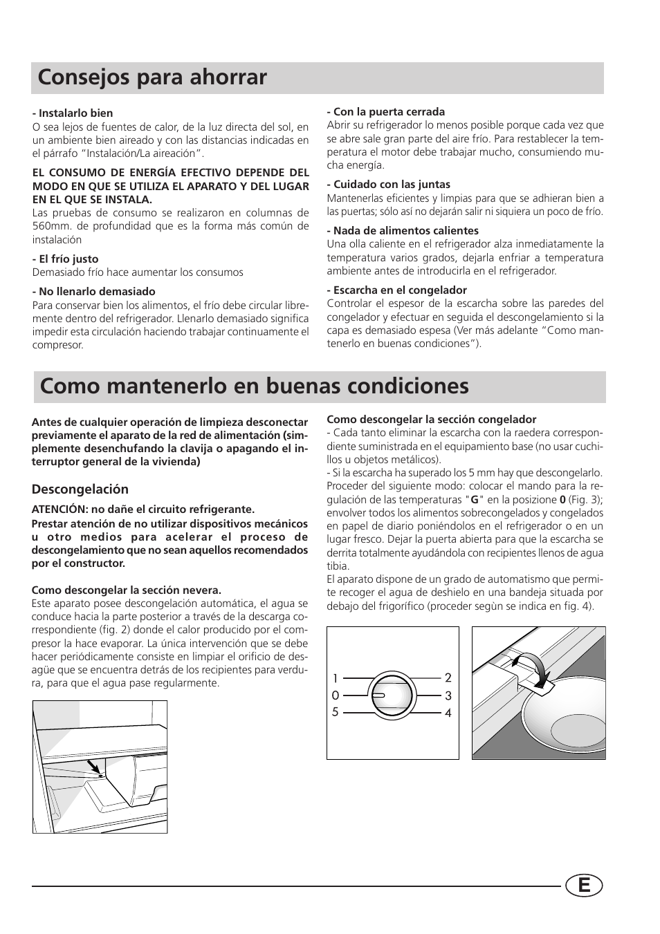 Consejos para ahorrar, Como mantenerlo en buenas condiciones | Smeg CR330A User Manual | Page 55 / 61