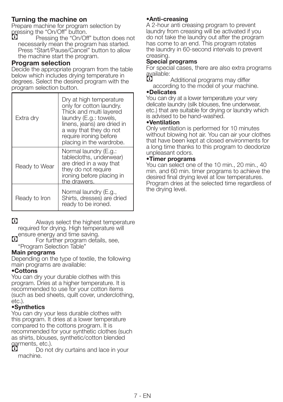 Smeg AS 63 CS User Manual | Page 7 / 12