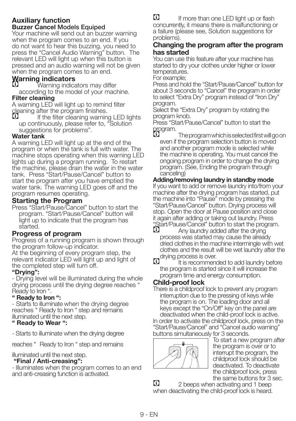 Smeg AS 63 CS User Manual | Page 9 / 12