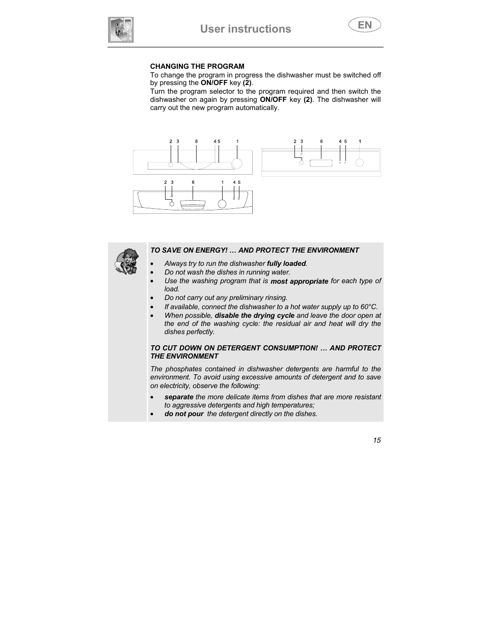 User instructions | Smeg KS60-2 User Manual | Page 6 / 34