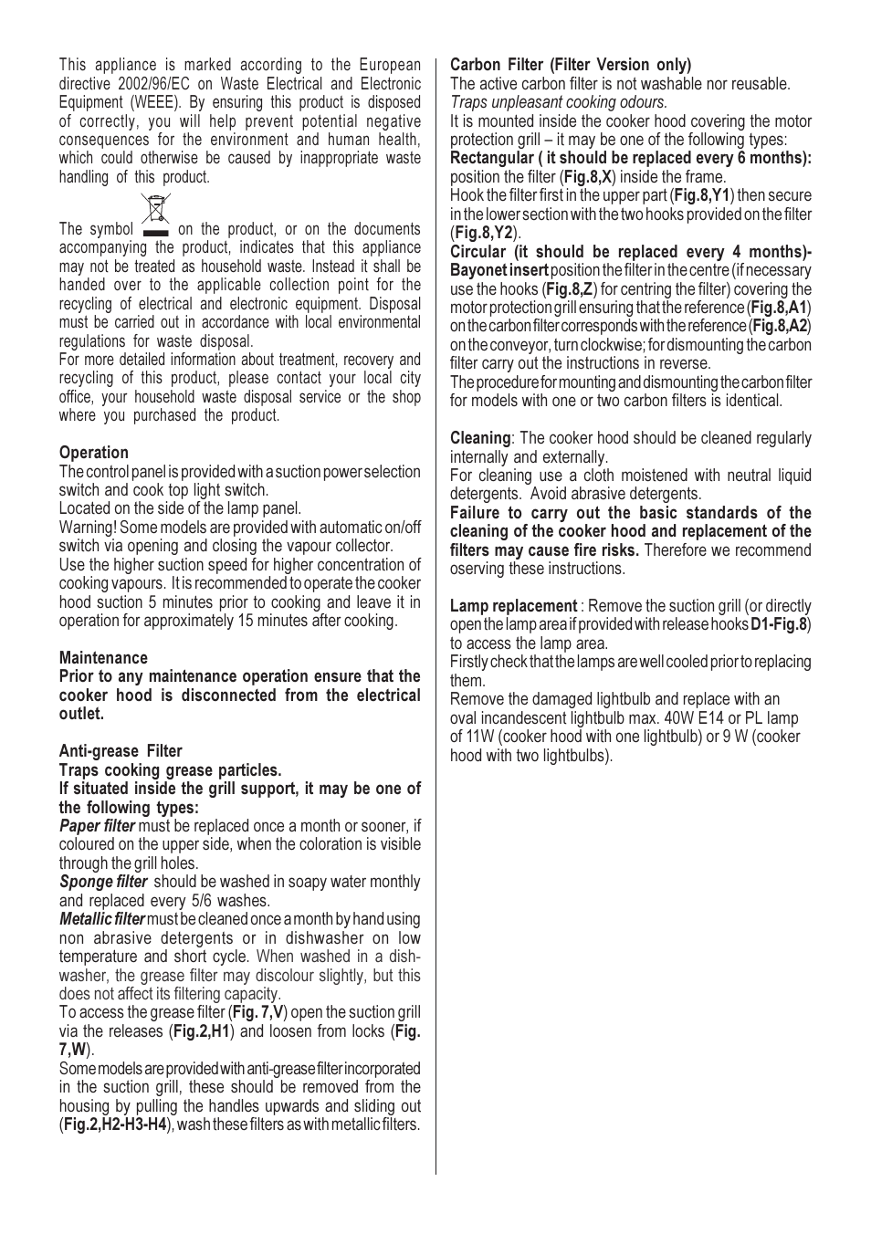 Smeg KSEI60S User Manual | Page 12 / 20