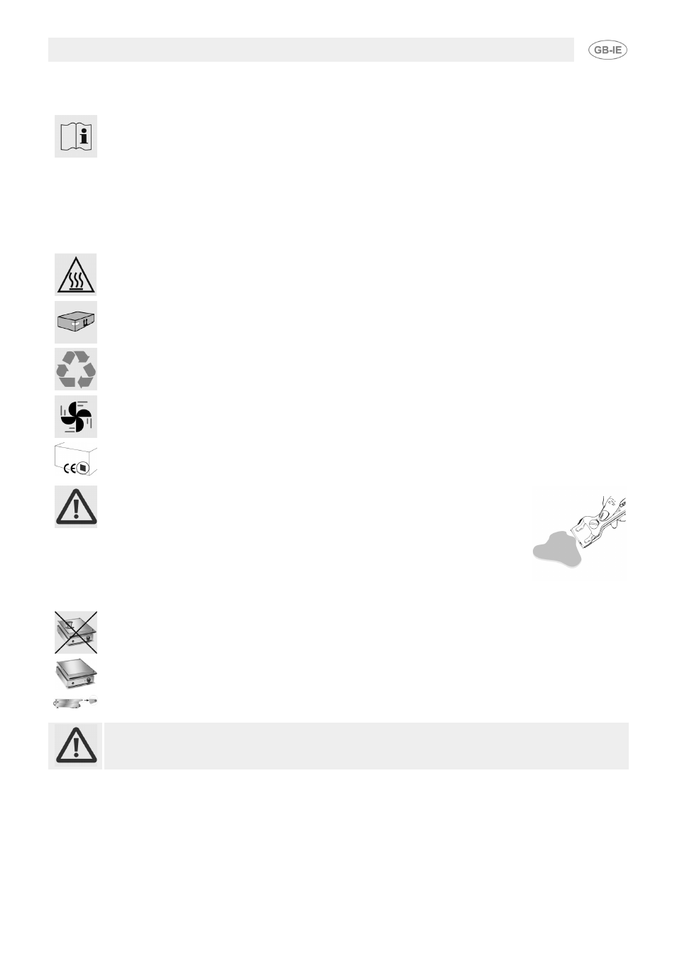 Precautions for use | Smeg PV1SR User Manual | Page 2 / 9