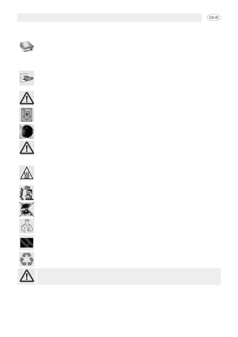 Safety precautions | Smeg PV1SR User Manual | Page 4 / 9