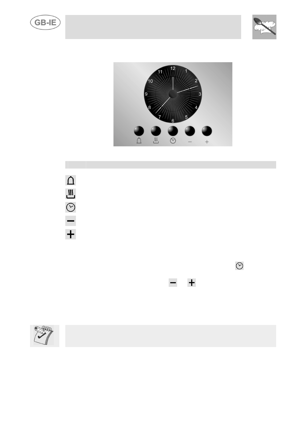 Electronic analogue clock, Setting the time, Instructions for the user | 2 electronic analogue clock | Smeg Dual Fuel Cooker A3-5 User Manual | Page 14 / 36