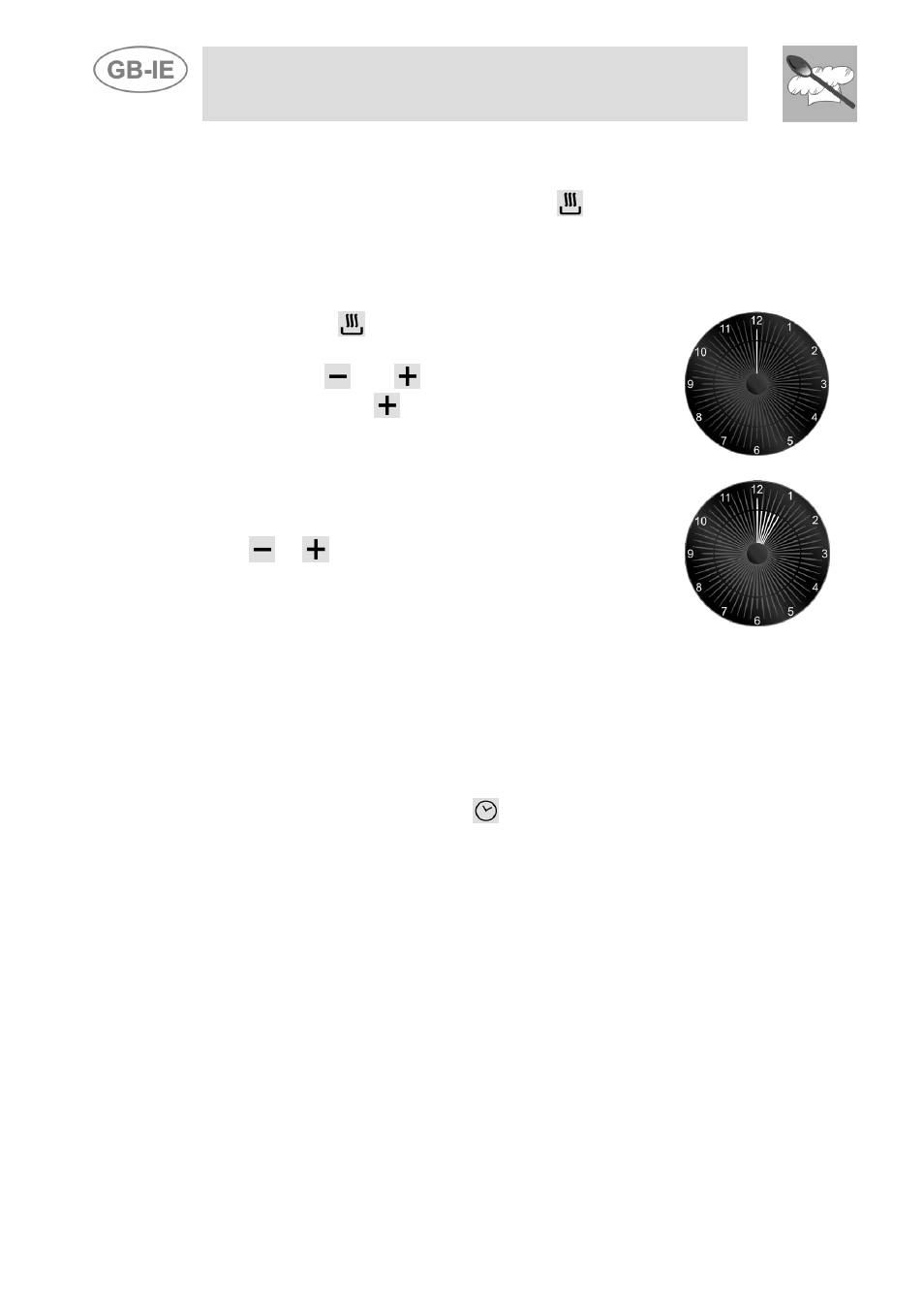 Programming, Instructions for the user | Smeg Dual Fuel Cooker A3-5 User Manual | Page 16 / 36