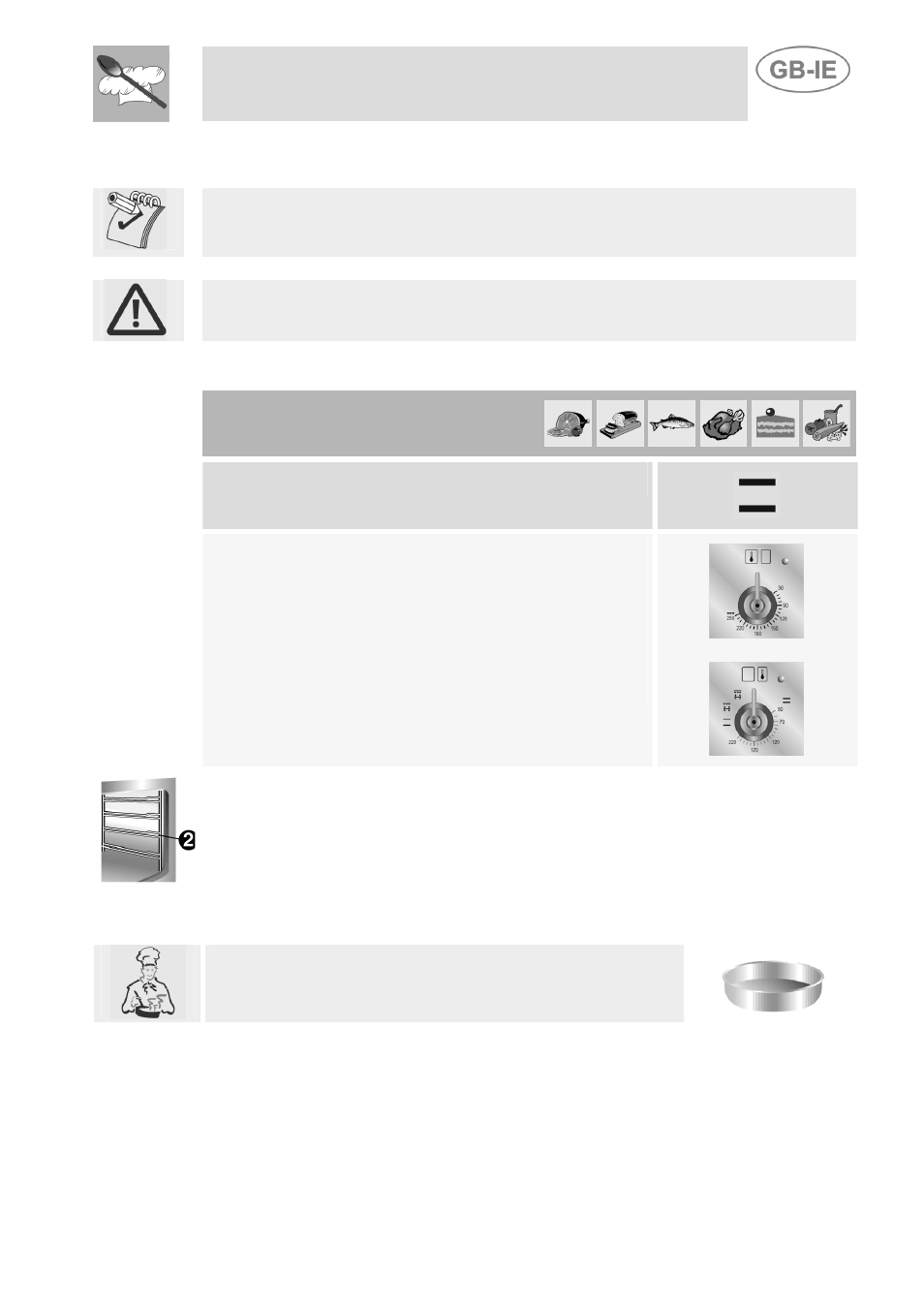 Cooking hints, Traditional cooking (main and auxiliary ovens), Instructions for the user | 1 traditional cooking (main and auxiliary ovens) | Smeg Dual Fuel Cooker A3-5 User Manual | Page 23 / 36