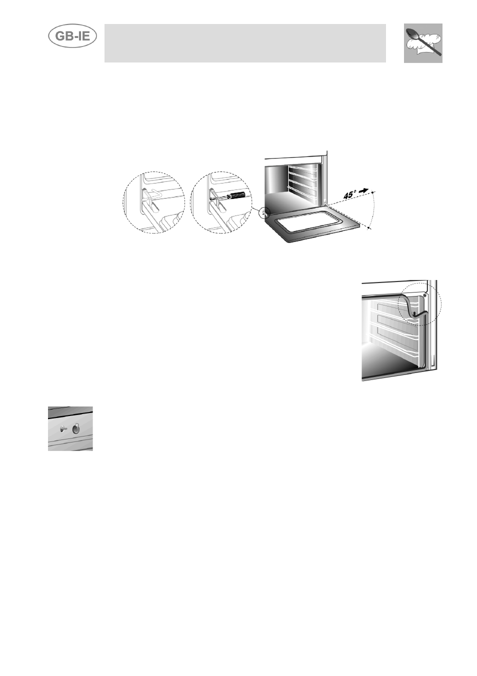 Removing the door, Oven door gaskets, Lubrication of gas taps | Instructions for the user | Smeg Dual Fuel Cooker A3-5 User Manual | Page 36 / 36