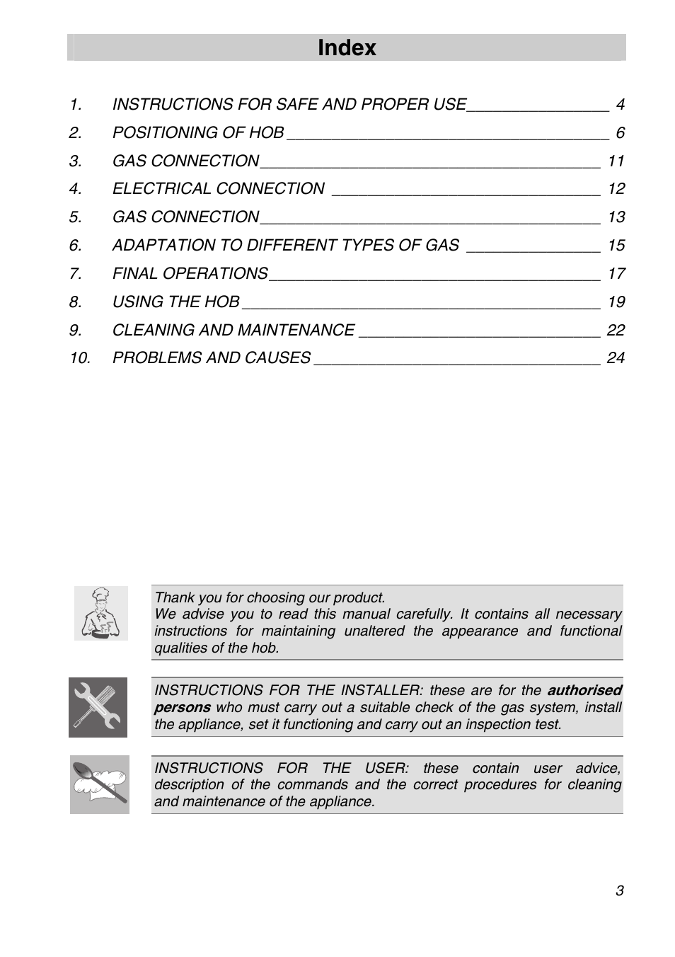 Smeg CIR60X User Manual | 24 pages