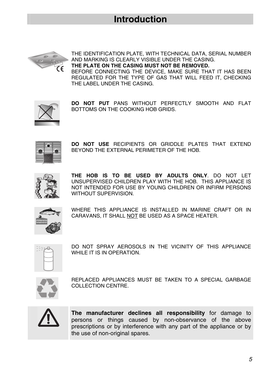 Introduction | Smeg CIR60X User Manual | Page 3 / 24