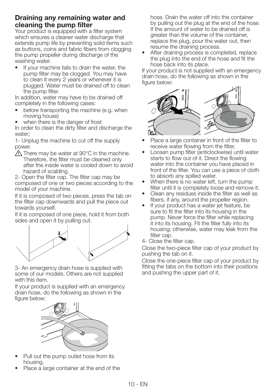 Smeg LAVATRICE LBS86F User Manual | Page 10 / 13