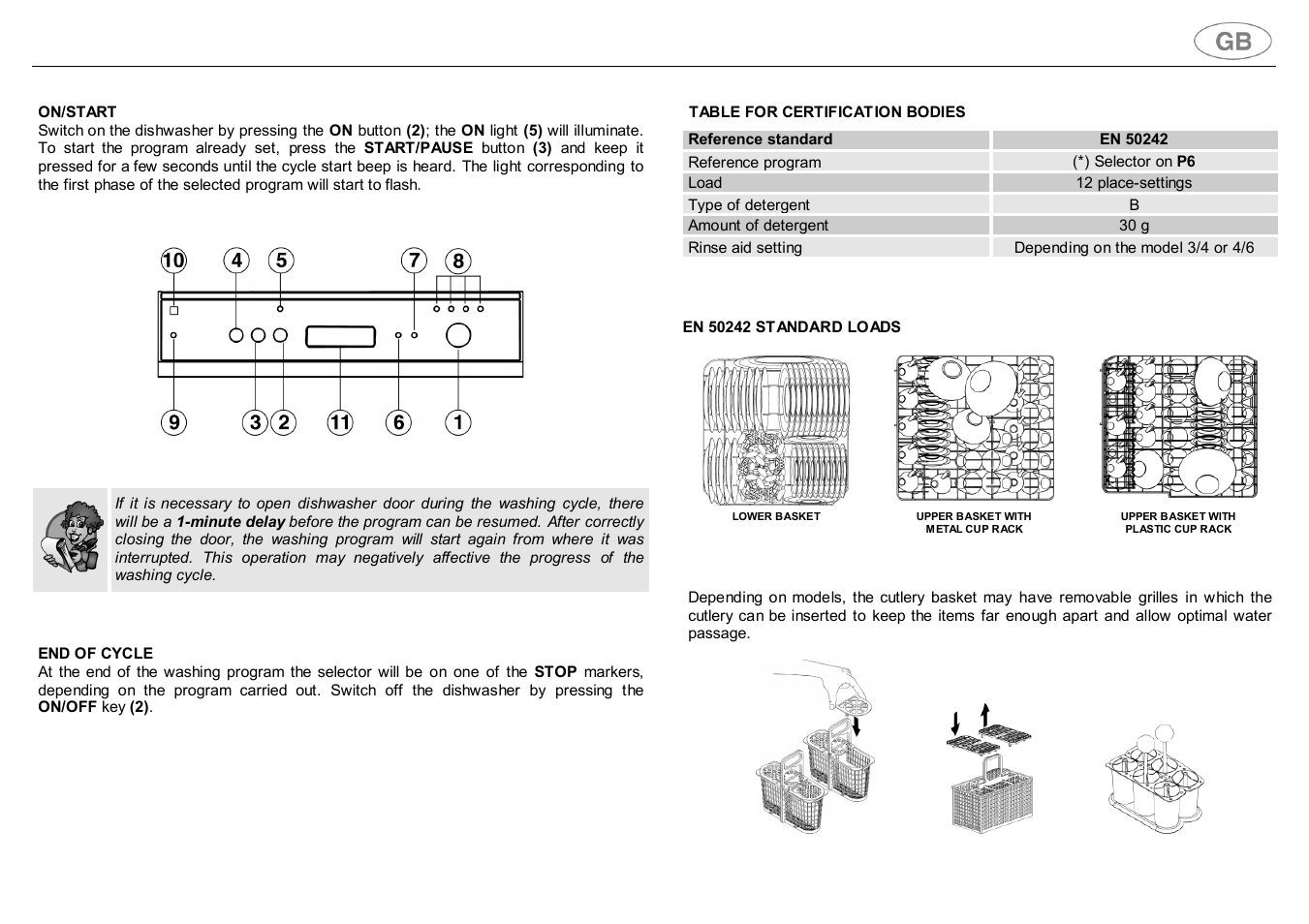 Smeg DWD63BLE User Manual | Page 8 / 26