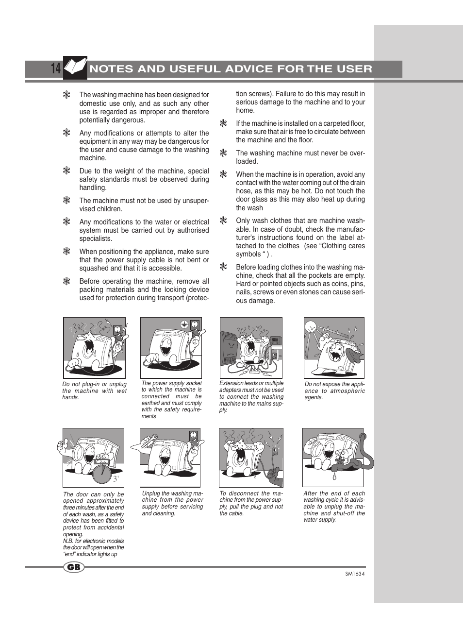Smeg SM1634 User Manual | Page 4 / 18