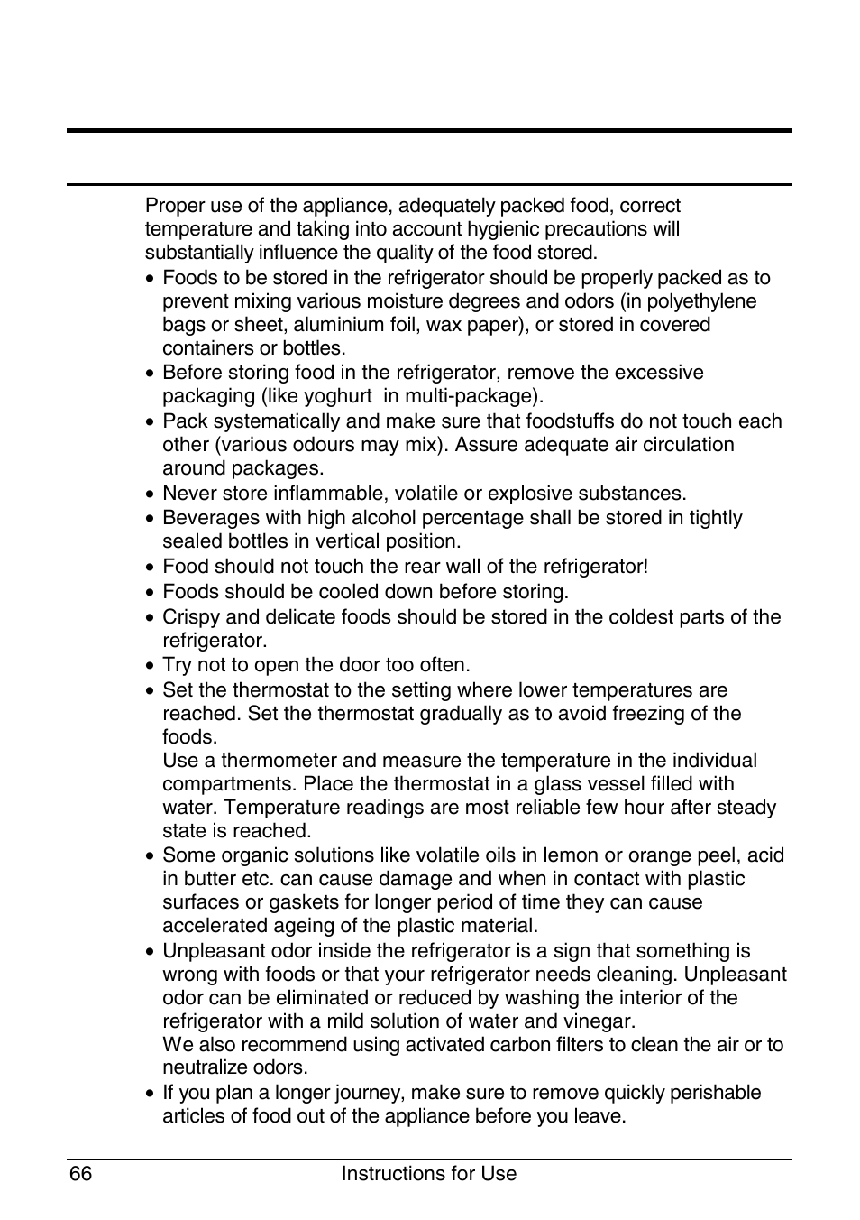 Storing fresh foods | Smeg -Freezer CR320A User Manual | Page 10 / 18