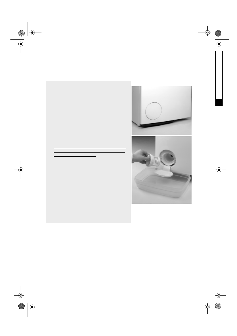 Cleaning the foreign body trap | Smeg STL 60 User Manual | Page 10 / 19