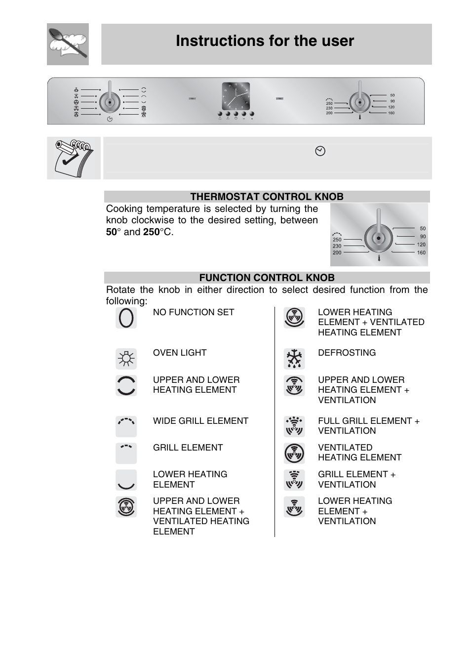 Instructions for the user | Smeg SA704X-5 User Manual | Page 7 / 28