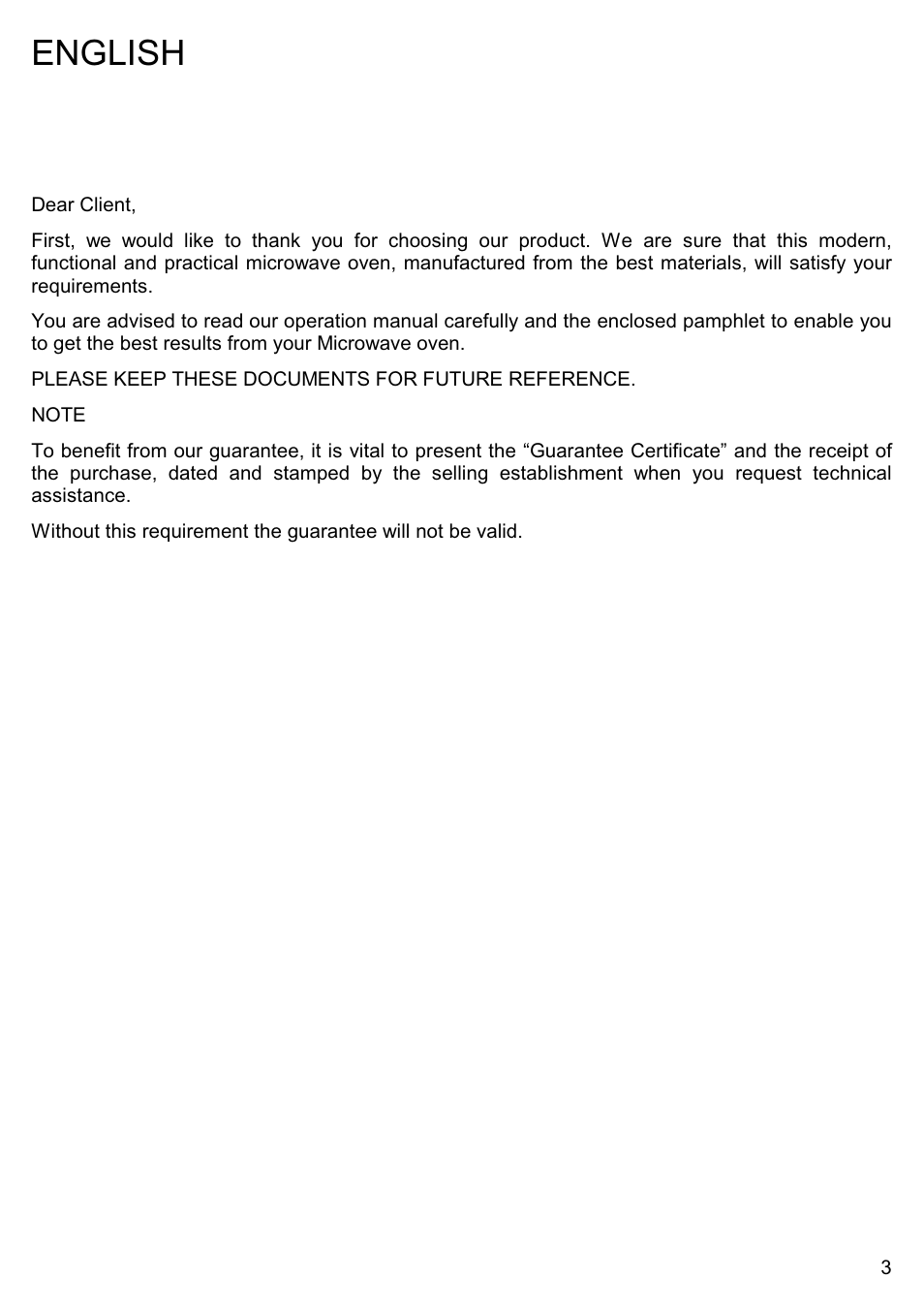 English | Smeg ME200B User Manual | Page 2 / 21