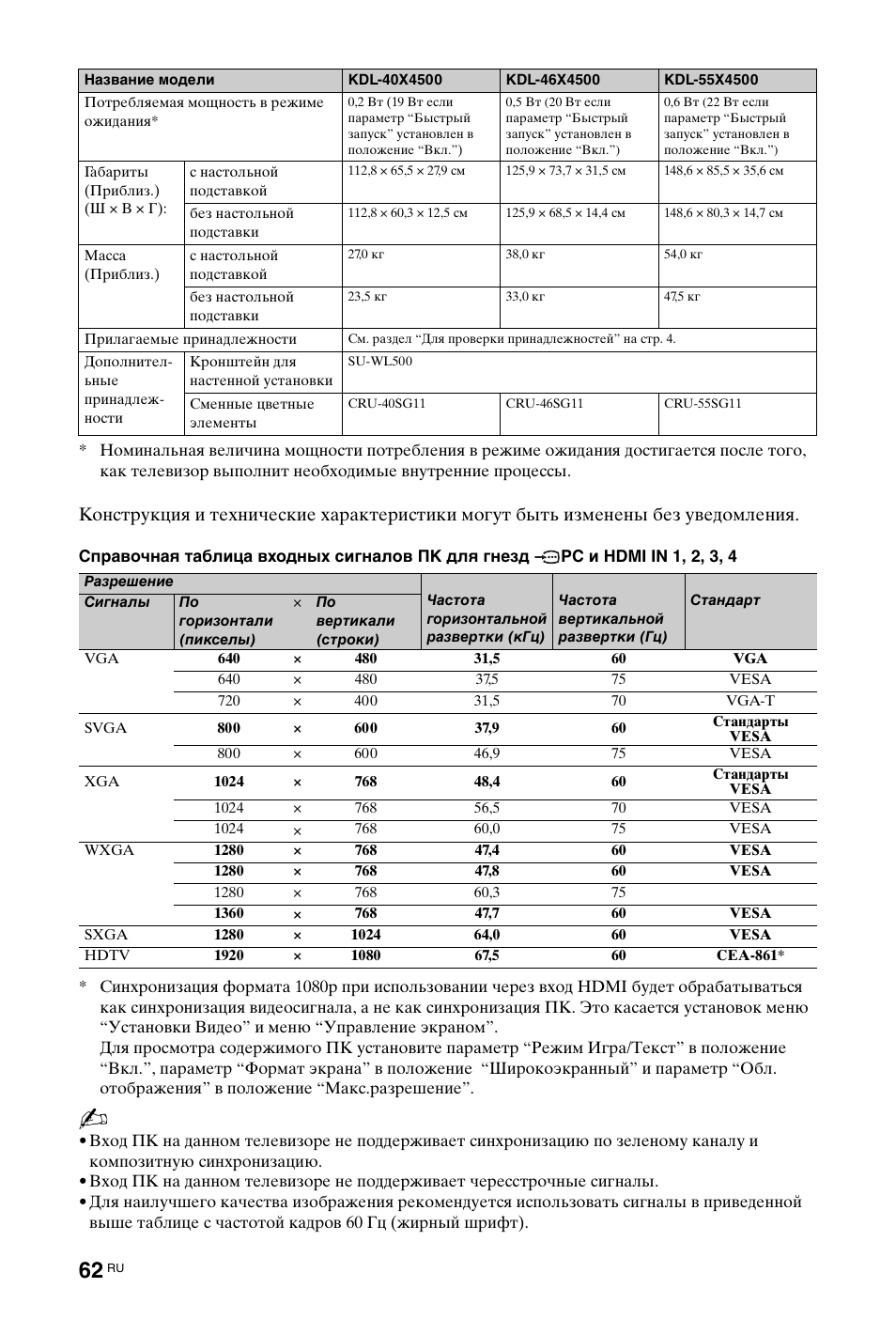 Sony KDL-46X4500 User Manual | Page 182 / 188