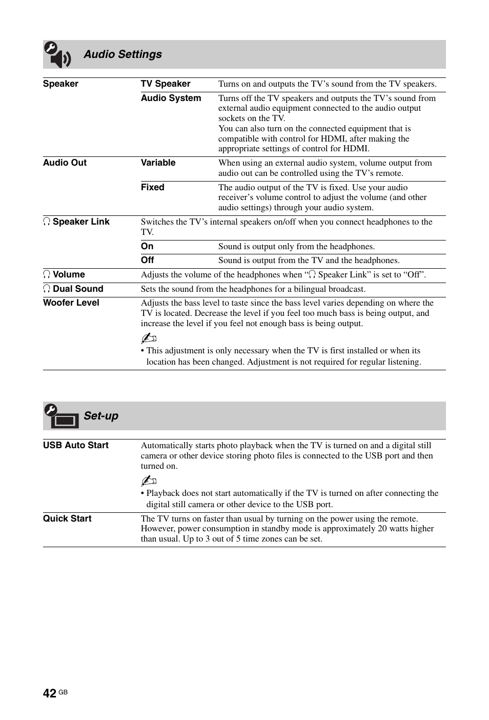 Sony KDL-46X4500 User Manual | Page 42 / 188