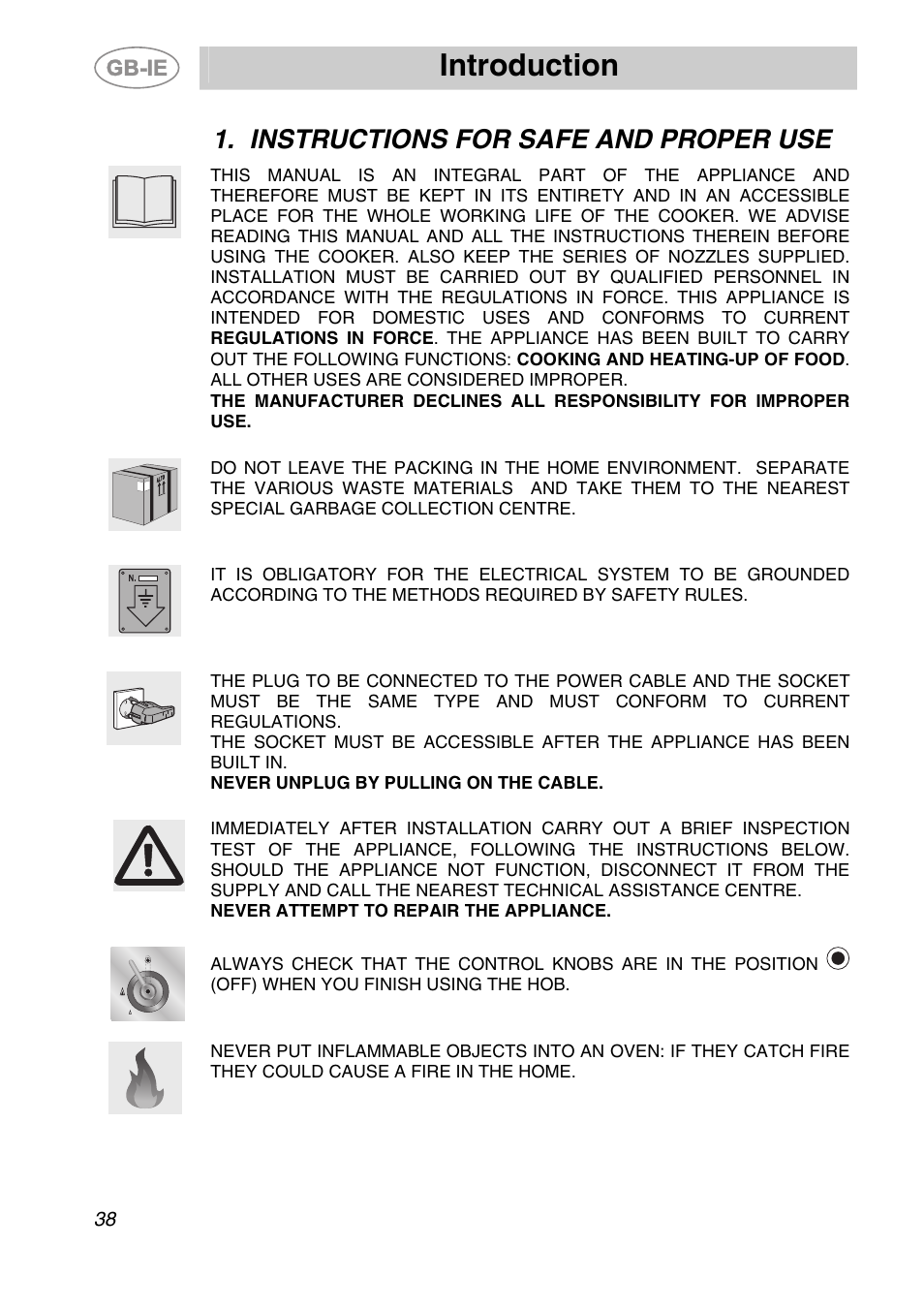 Instructions for safe and proper use, Introduction | Smeg A2-6 User Manual | Page 2 / 32