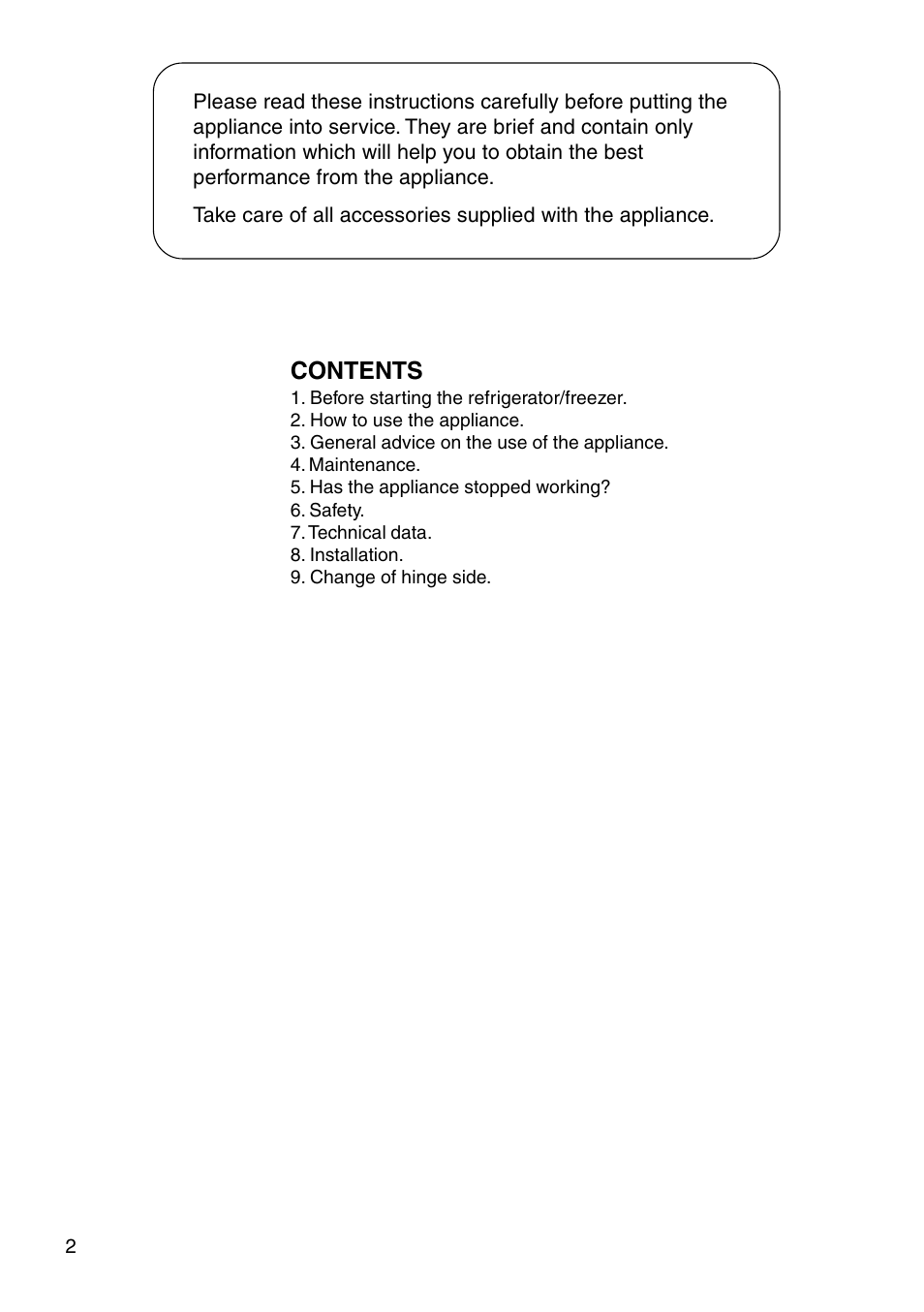 Smeg UKFC40RX3 User Manual | Page 2 / 9