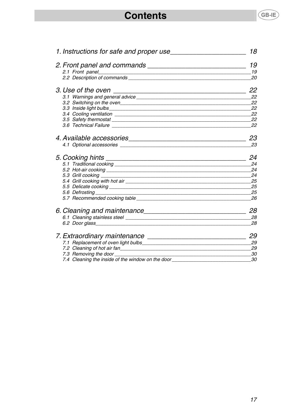 Smeg F67-7 User Manual | 14 pages