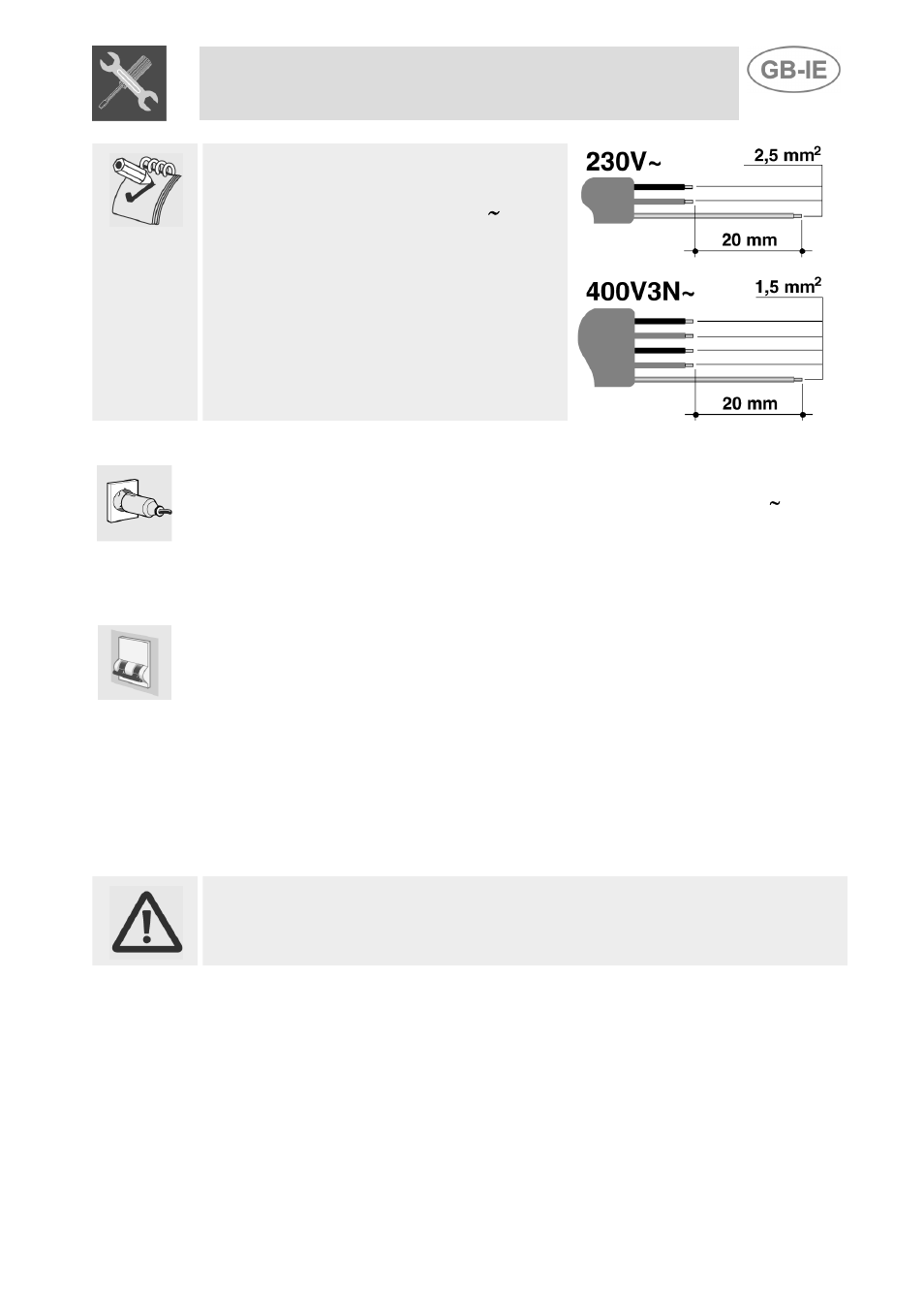 Safety thermostat, Instructions for the installer | Smeg FOVP User Manual | Page 5 / 16