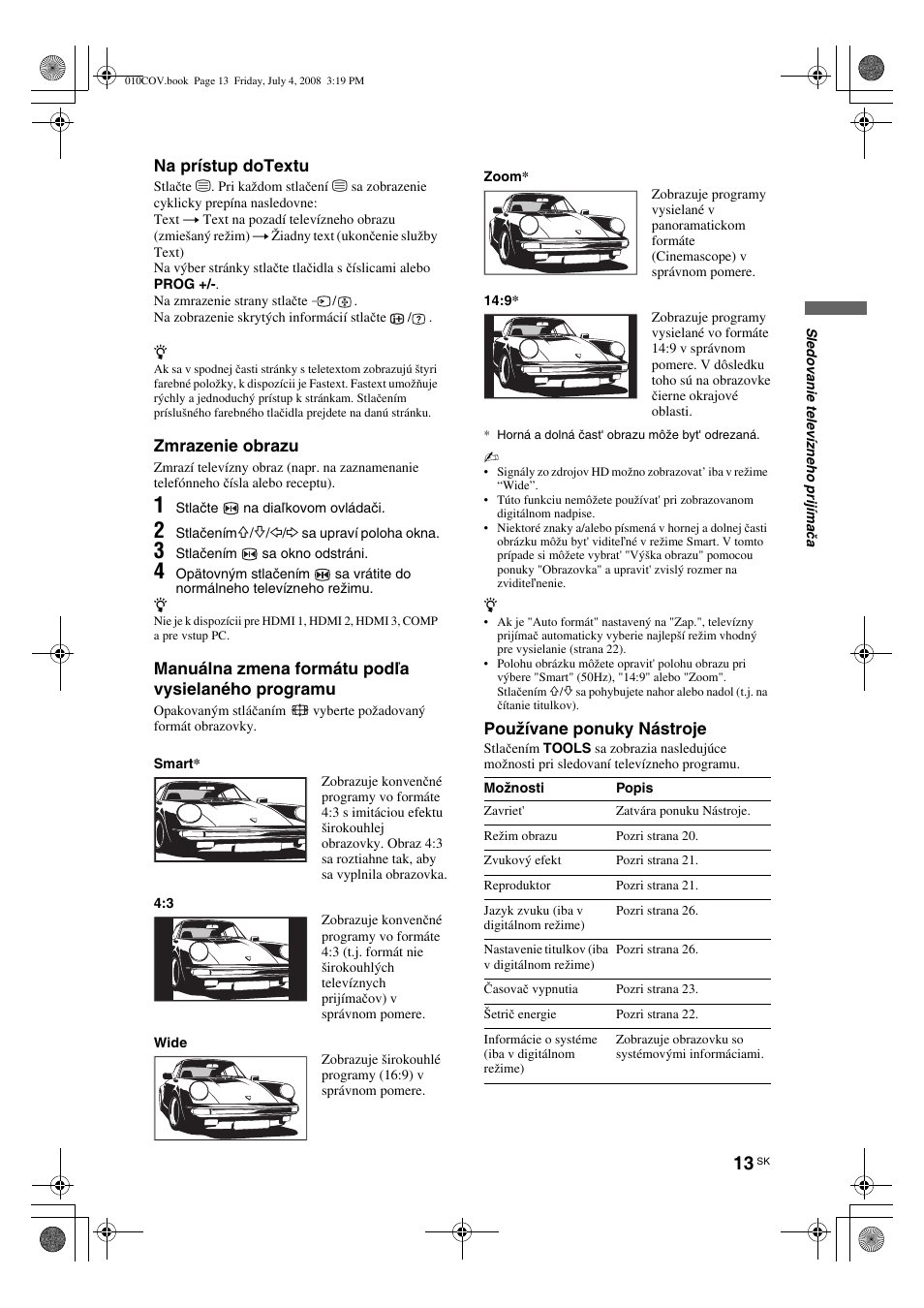 Sony KDL-26 S4000 User Manual | Page 133 / 181