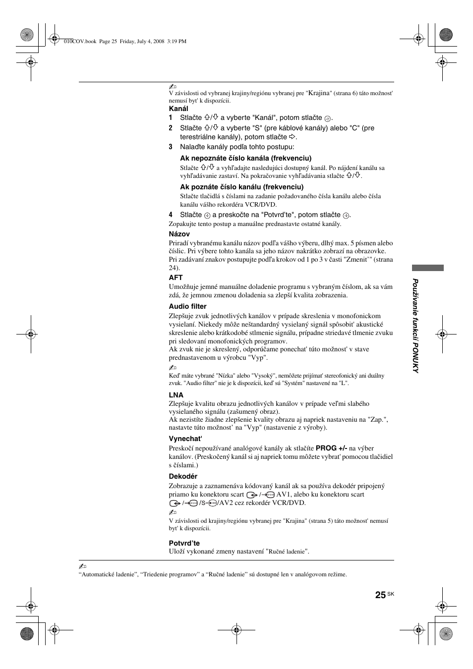 Sony KDL-26 S4000 User Manual | Page 145 / 181